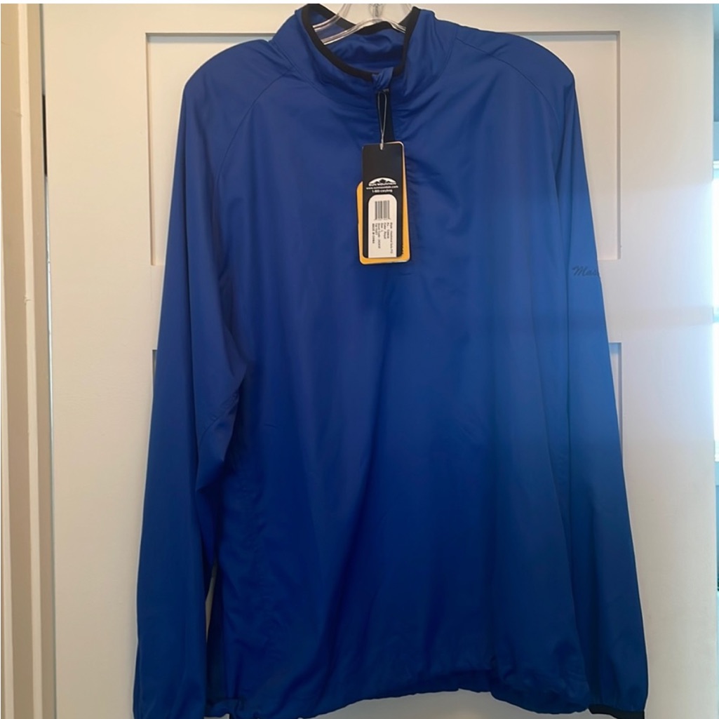 Sun Mountain Blue Wind Jacket Nwt